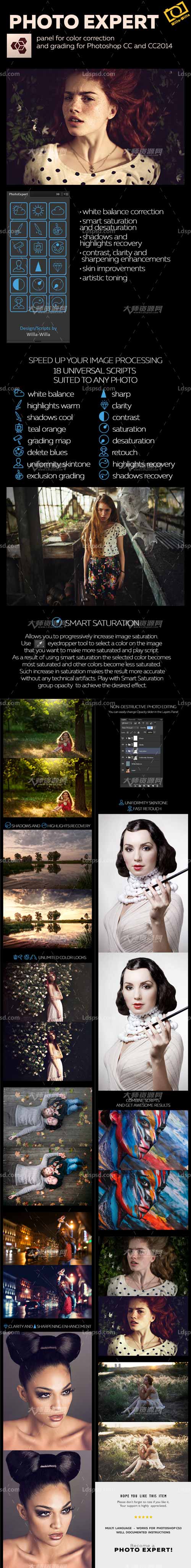 Photoshop Panel - Photo Expert,PS扩展面板(图像修饰)